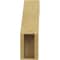Ekena Millwork 5-inch W x 14-inch D x 18-inch H Monterey Rough Cedar Woodgrain TimberThane Knee Brace, Primed BRCUR05X14X18MONRCPR - alternate 2
